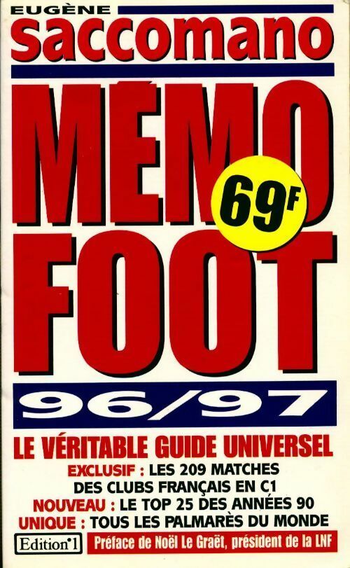 Livrenpoche : Mémo foot 96-97 - Eugène Saccomano - Livre