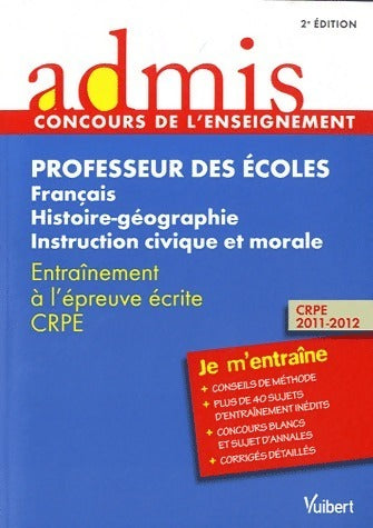 Livrenpoche : Professeur des écoles. Français, histoire-géographie, instruction civique et morale - Marc Loison - Livre