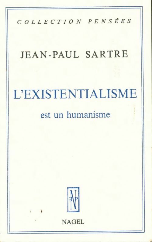 Livrenpoche : L'existentialisme est un humanisme - Jean-Paul Sartre - Livre