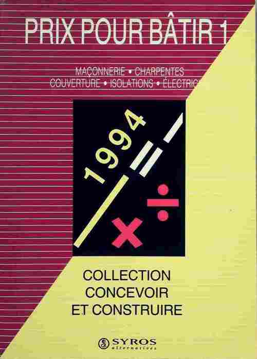 Livrenpoche : Prix pour bâtir Tome I - Michel Matana - Livre