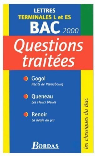 Livrenpoche : Lettrès Terminales L et ES 2000. Questions traités - Collectif - Livre