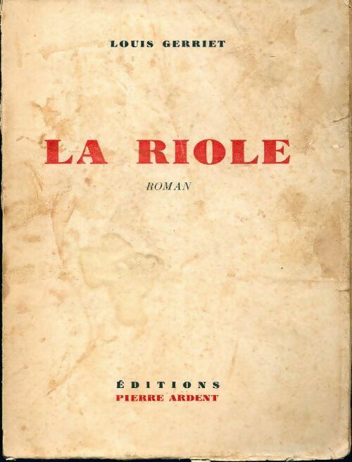 Livrenpoche : La riole - Louis Gerriet - Livre