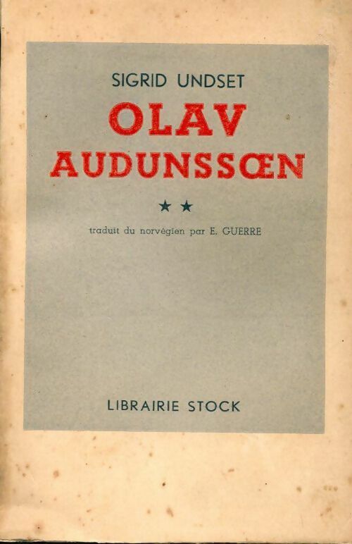 Livrenpoche : Olav Audunsoen Tome II - Sigrid Undset - Livre