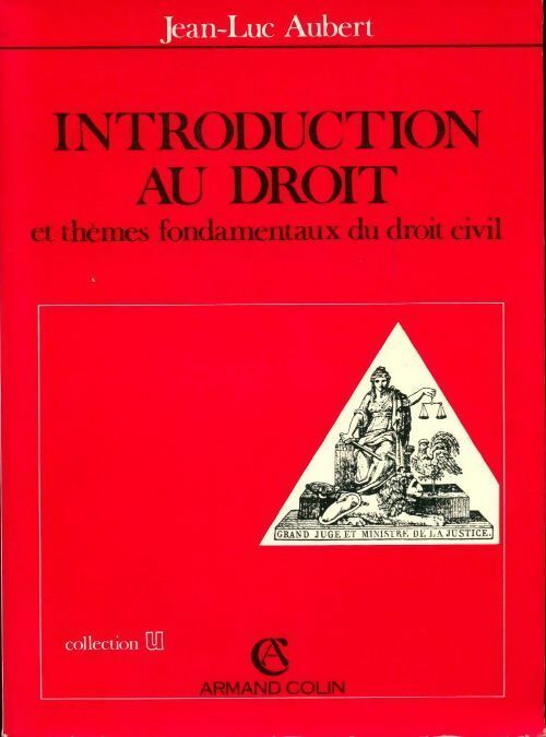 Livrenpoche : Introduction au droit et thèmes fondamentaux du droit civil - Jean-Luc Aubert - Livre