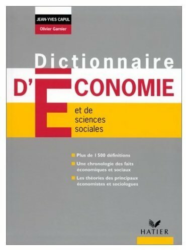 Livrenpoche : Dictionnaire d'économie et de sciences sociales - Jean-Yves Capul - Livre