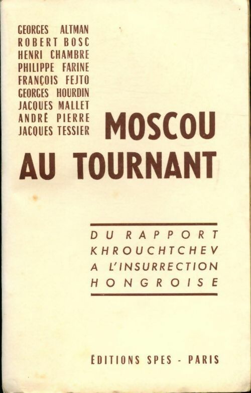 Livrenpoche : Moscou au tournant - Collectif - Livre