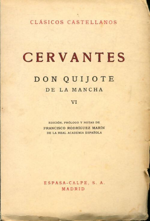 Livrenpoche : Don Quijote de la Mancha Tome VI - Miguel De Cervantès - Livre