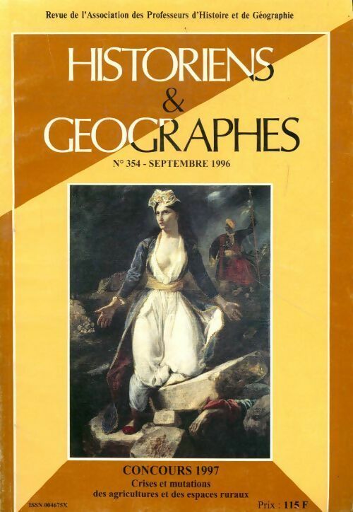 Livrenpoche : Historiens & géographes n°354 : Concours 1997 - Collectif - Livre