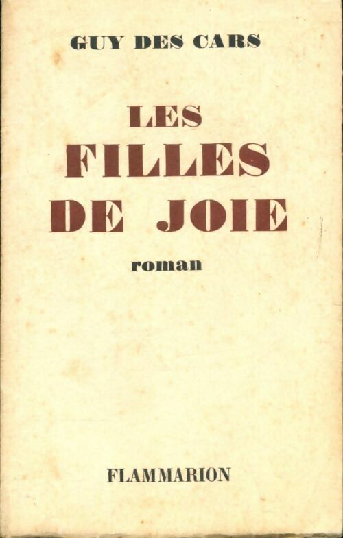 Livrenpoche : Les filles de joie - Guy Des Cars - Livre