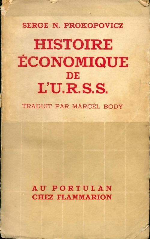 Livrenpoche : Histoire économique de l'U.R.S.S. - Serge N. Prokopovicz - Livre