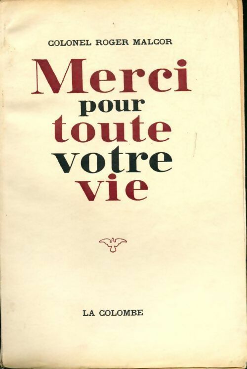 Livrenpoche : Merci pour toute votre vie - Roger Malcor - Livre