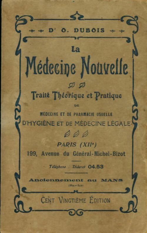 Livrenpoche : La médecine nouvelle - O. Dubois - Livre