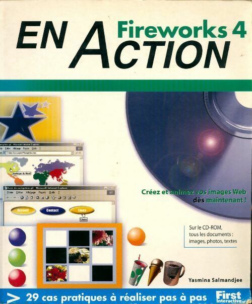 Fireworks 4 en action - Yasmina Lecomte -  First GF - Livre