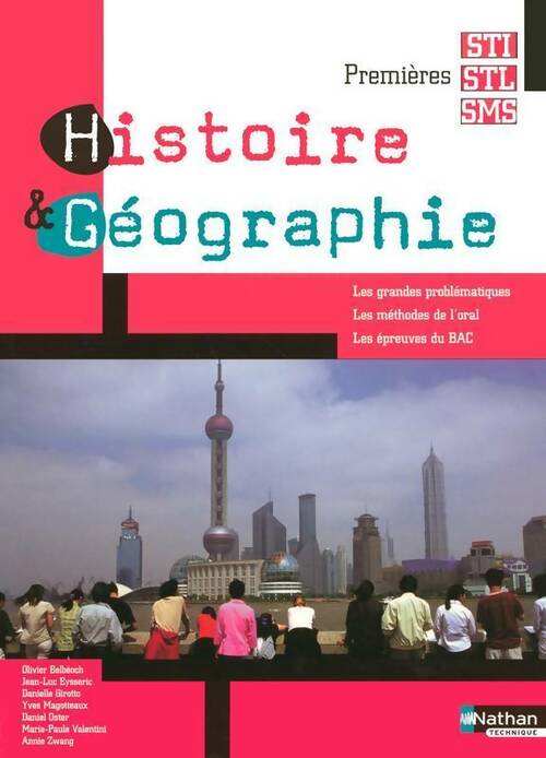 Livrenpoche : Histoire-géographie Premières STI-STL-SMS - Collectif - Livre