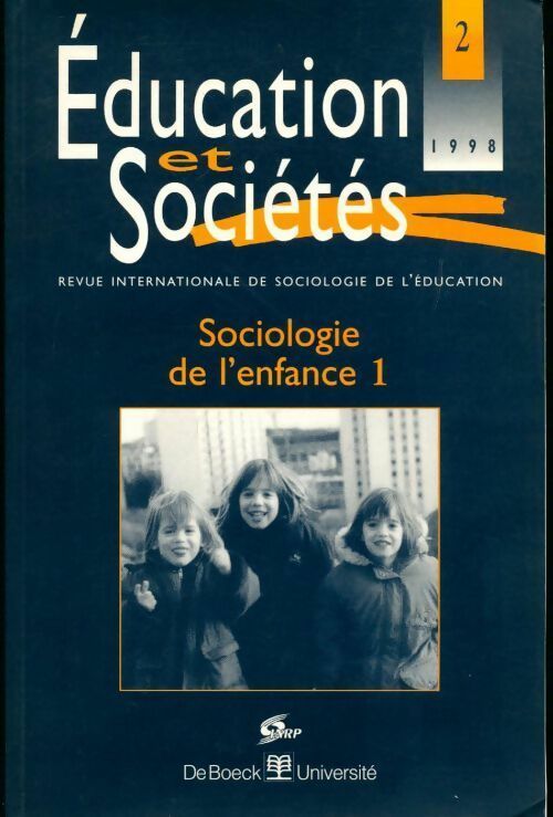 Livrenpoche : Sociologie de l'enfance 1 n°1998/2 - Collectif - Livre