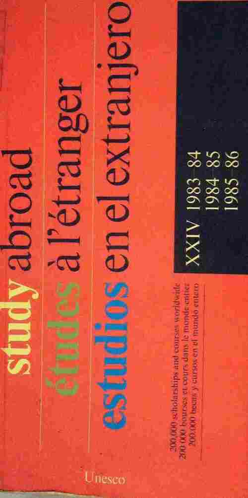 Livrenpoche : Study abroad. International scholarships international courses - Collectif - Livre