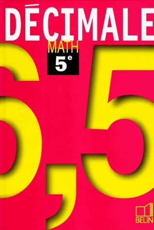 Math 5e - Philippe Depresle -  Décimale - Livre