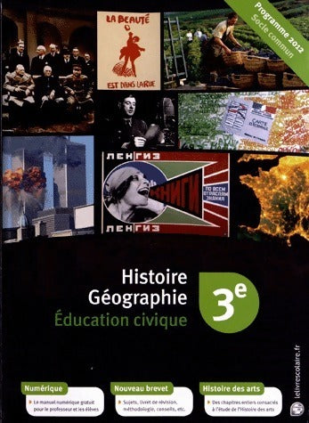 Histoire-géographie, éducation civique 3e - Emilie Blanchard -  Lelivrescolaire GF - Livre