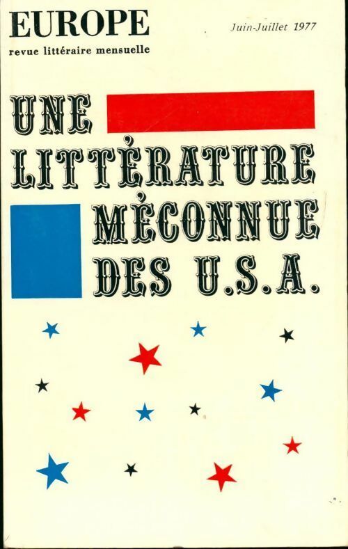 Europe : Une littérature méconnue des U.S.A. - Collectif -  Europe Revue - Livre