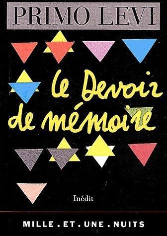 Livrenpoche : Le devoir de mémoire - Primo Levi - Livre