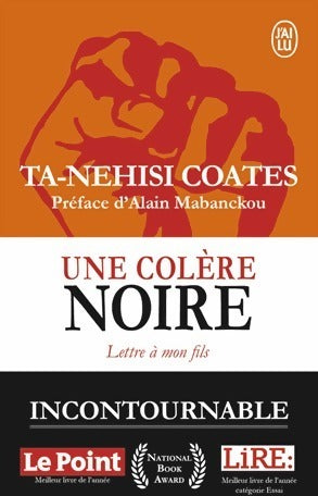 Livrenpoche : Une colère noire. Lettre à mon fils - Ta-Nehisi Coates - Livre