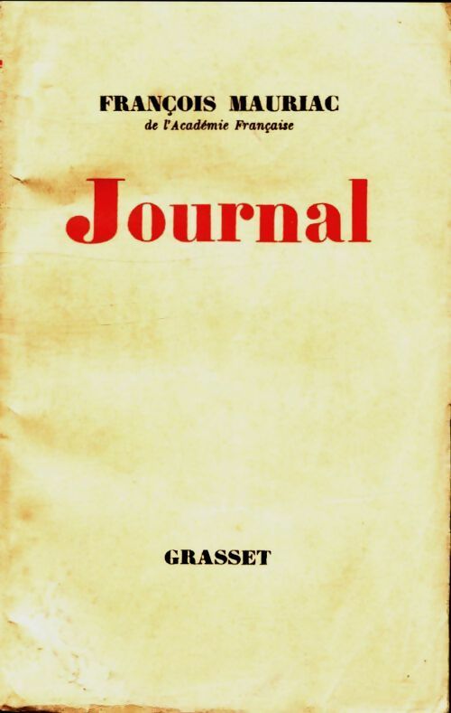 Livrenpoche : Journal - François Mauriac - Livre