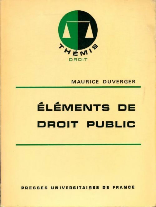 Livrenpoche : Elements de droit public - Maurice Duverger - Livre