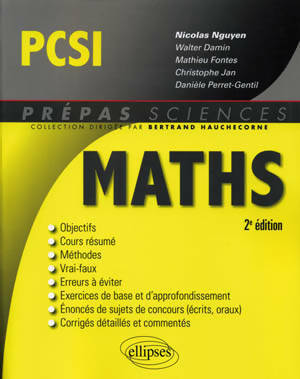 Livrenpoche : Maths PCSI - Nicolas Nguyen - Livre