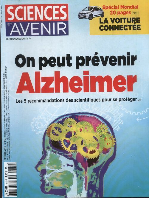 Livrenpoche : Sciences et avenir n°812 : On peut prévenir Alzheimer - Collectif - Livre
