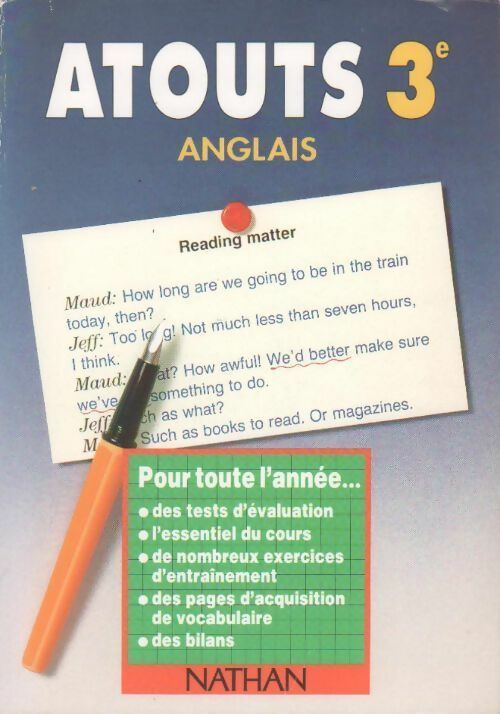 Livrenpoche : Atouts 3e Anglais - Collectif - Livre