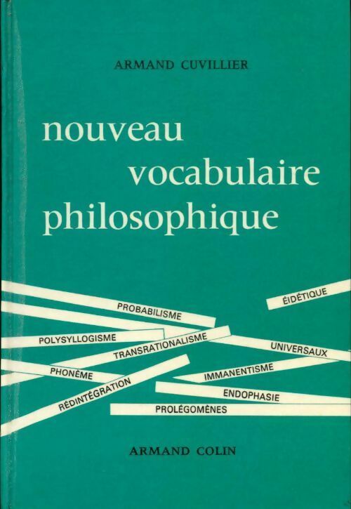 Livrenpoche : Nouveau vocabulaire philosophique - Armand Cuvillier - Livre