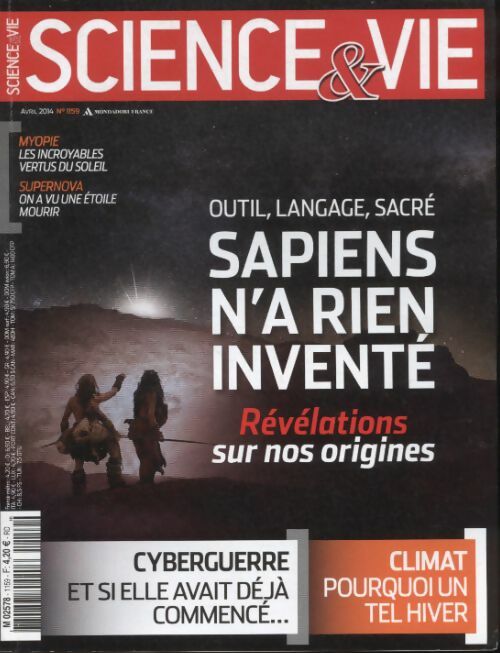 Livrenpoche : Science & vie n°1159 : Outil, langage, sacré Sapiens n'a rien inventé - Collectif - Livre