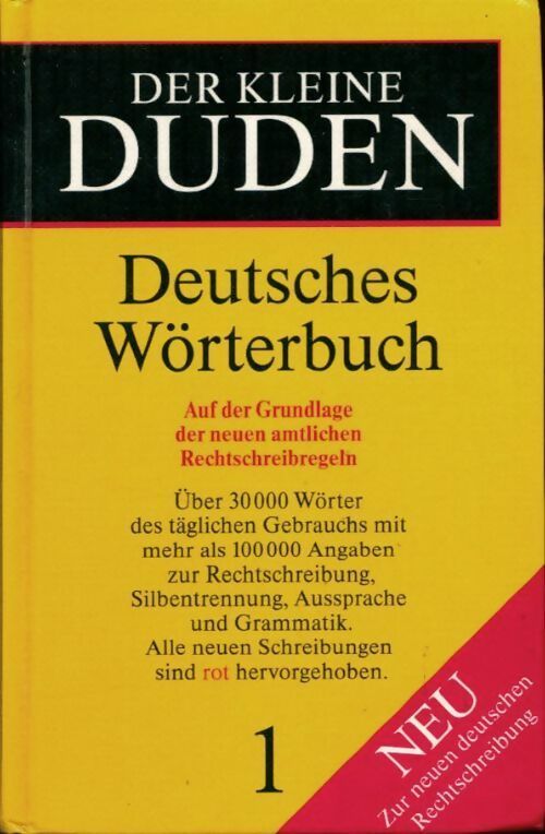 Livrenpoche : Der kleine duden Tome I - Collectif - Livre