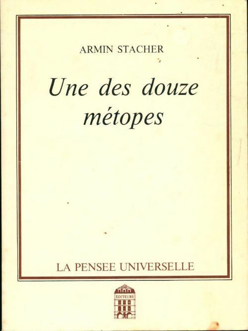 Livrenpoche : Une des douze métopes. - Armin Stacher - Livre