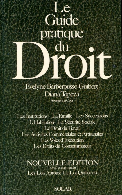 Livrenpoche : Le guide pratique du droit - Evelyne Barberousse - Livre