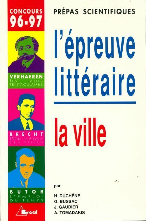 Livrenpoche : L'épreuve littéraire 1996-1997. La ville - Collectif - Livre