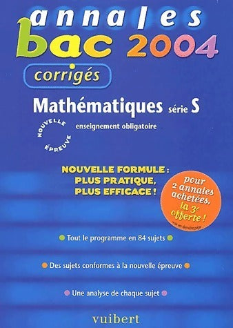 Livrenpoche : Mathématiques Terminale S, enseignement obligatoire. Sujets corrigés 2004 - Bénédicte Bourgeois - Livre