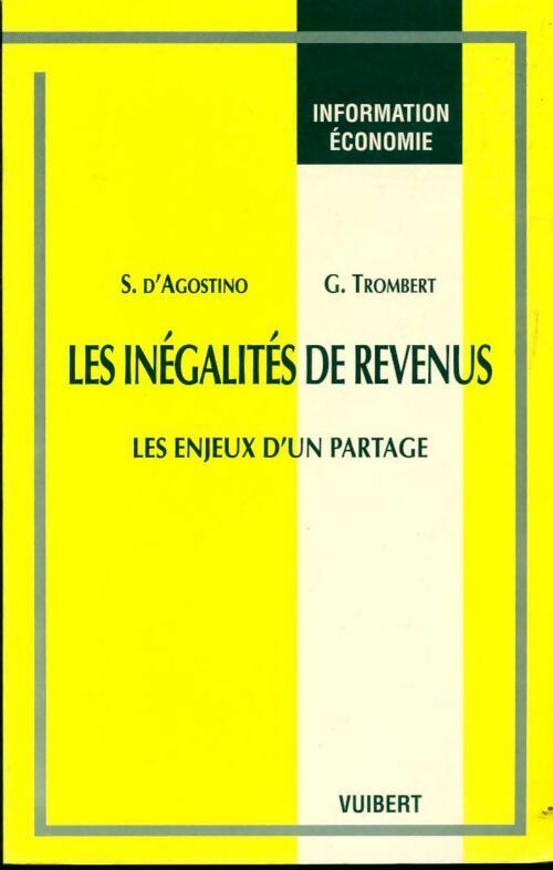 Livrenpoche : Les inégalités de revenus - Serge D'Agostino - Livre