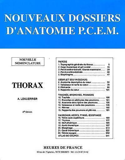 Livrenpoche : Thorax - Alain Leguerrier - Livre