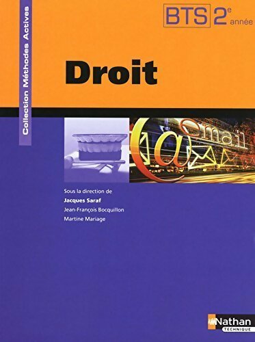 Livrenpoche : Droit BTS 2e année - Jacques Saraf - Livre