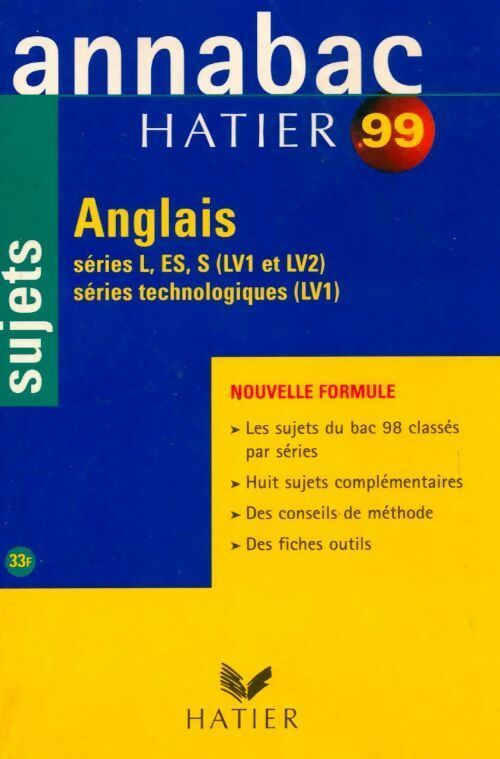 Livrenpoche : Anglais Terminales L, ES, S Sujets 99 - Collectif - Livre