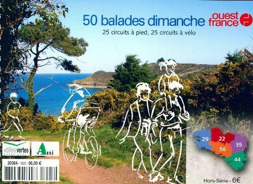 50 balades dimanche - Collectif -  Ouest France GF - Livre