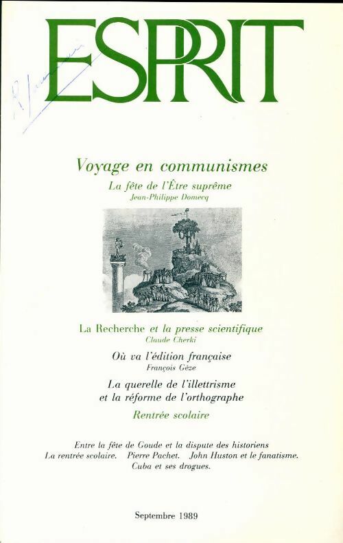 Livrenpoche : Esprit n°154 : Voyage en communismes - Collectif - Livre