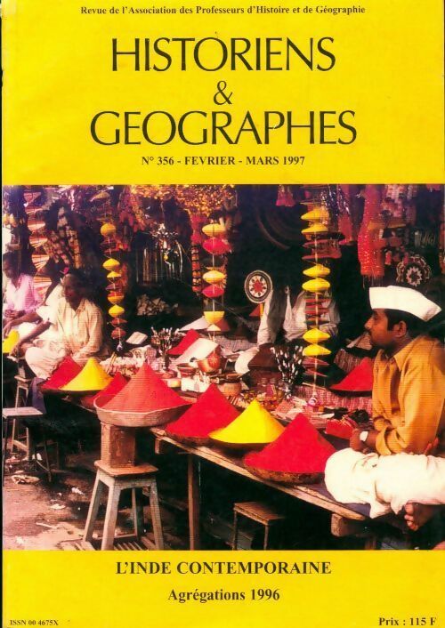 Livrenpoche : Historiens & géographes n°356 : L'Inde contemporaine - Collectif - Livre
