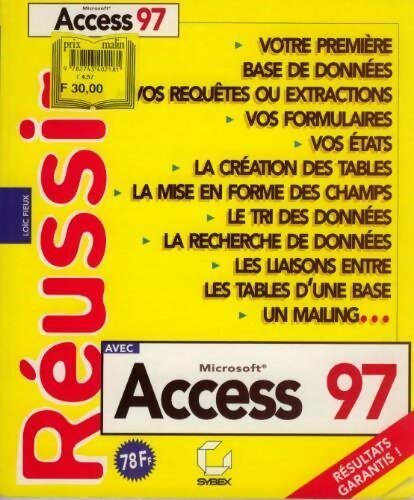 Livrenpoche : Réussir avec Access 97 - Loïc Fieux - Livre