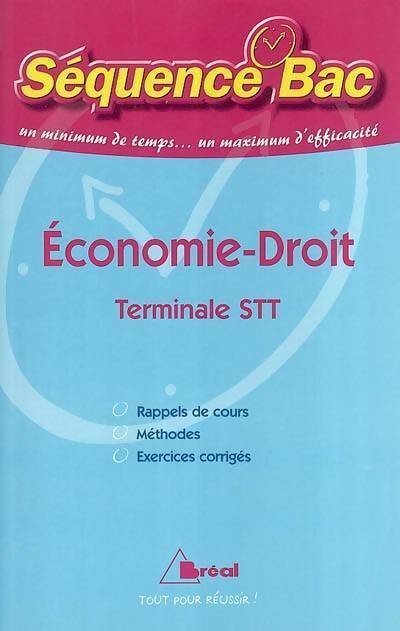 Livrenpoche : Economie-droit terminale STT - Taylor Anelka - Livre