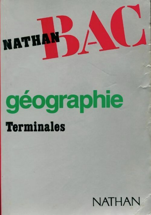 Livrenpoche : Géographie terminales - Marc Baconnet - Livre
