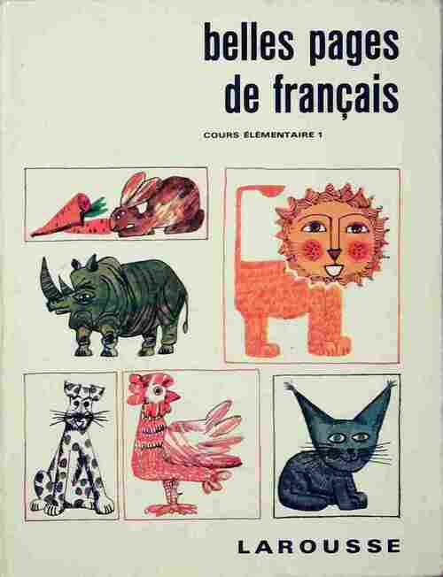 Livrenpoche : Belles pages de français. Cours élémentaires 1 - Collectif - Livre