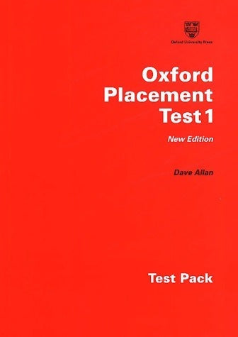 Livrenpoche : Oxford placement test 1 - Dave Allan - Livre