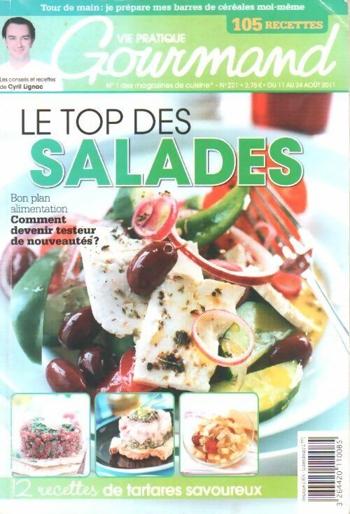 Livrenpoche : Gourmand n°309. Le top des salades - Collectif - Livre